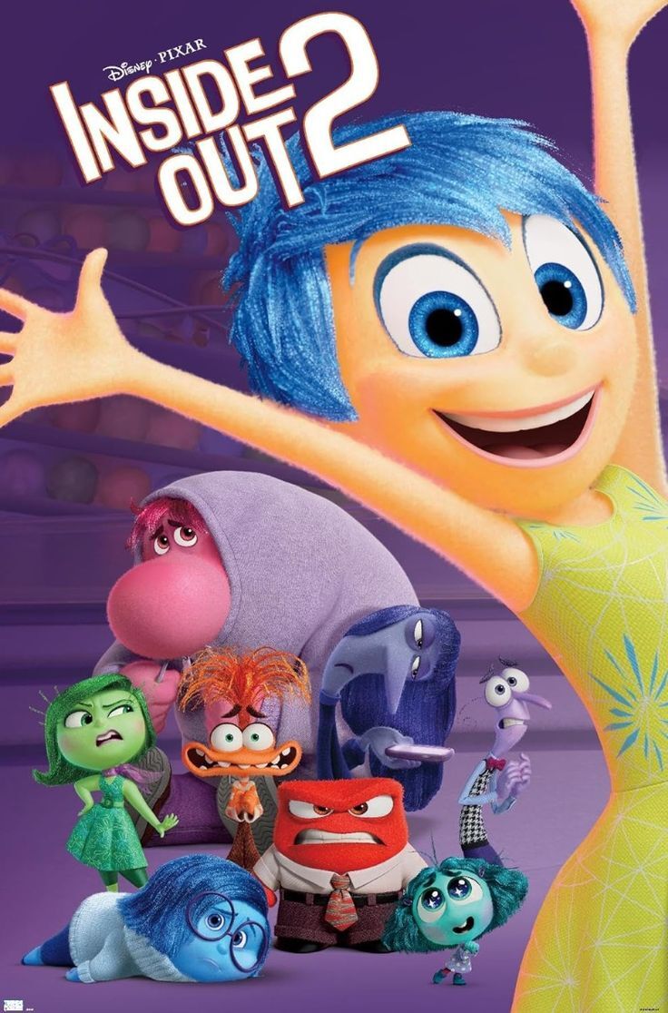 Disney Inside Out 2 Group Wall Poster